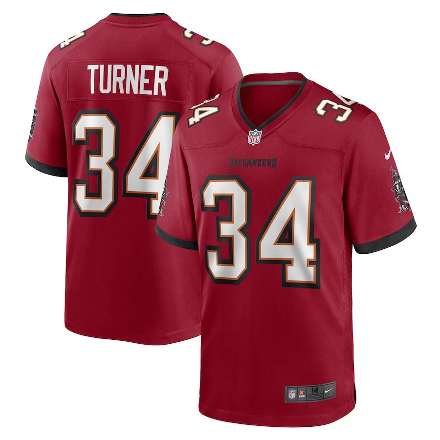Men Tampa Bay Buccaneers 34 Nolan Turner Nike Red Game Player NFL Jersey